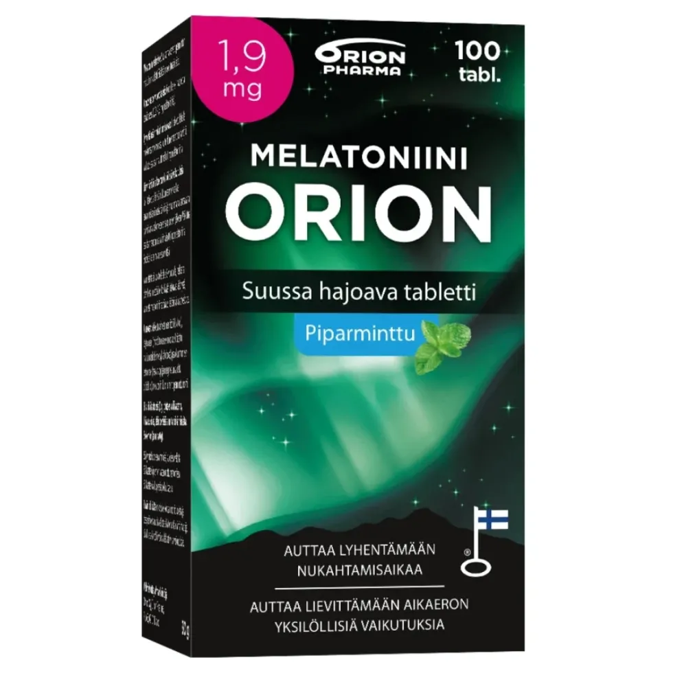 MELATONIINI Orion 1,9 mg piparminttu 100 kpl