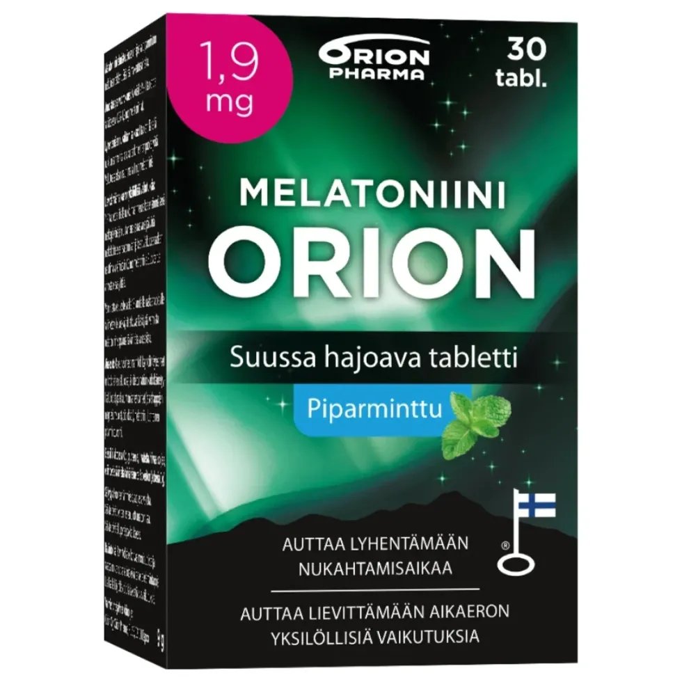 MELATONIINI Orion 1,9 mg piparminttu 30 kpl