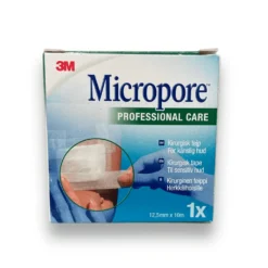 MICROPORE Kuituteippi 12,5mm x 10 m, valkoinen