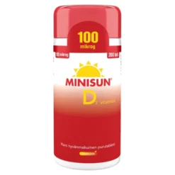 MINISUN D3-Vitamiini 100 mikrogrammaa purutabletti 200 kpl