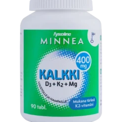 MINNEA Kalkki + D3 + K2 + Mg tabletti 90 kpl