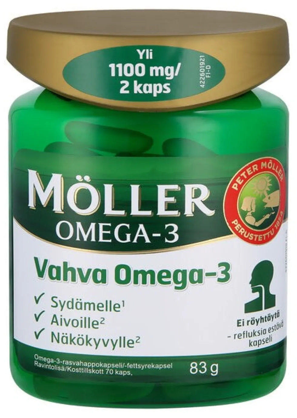 MÖLLER Vahva Omega-3 kalaöljykapseli 70 kpl