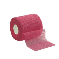 MOLLELAST Haft punainen tarttuva elastinen side 6 cm x 20 m