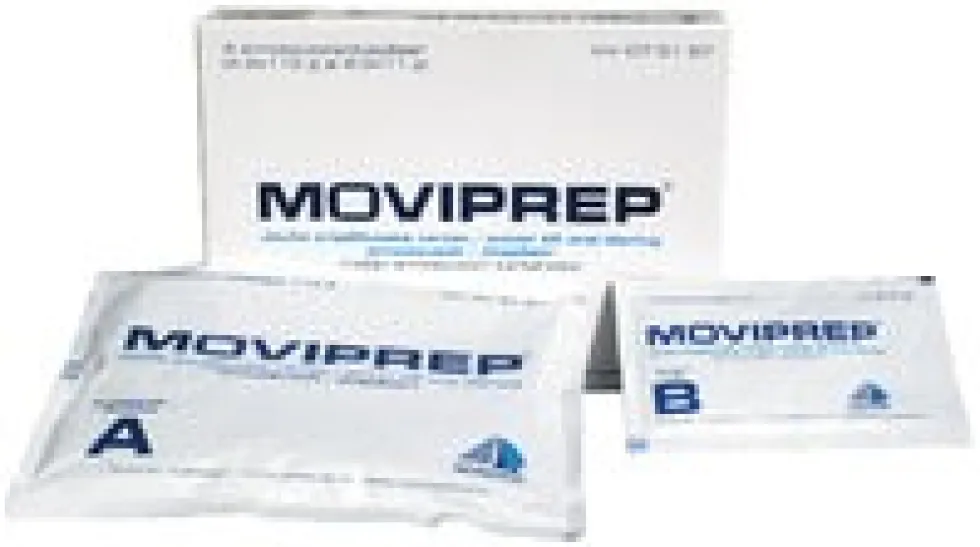 MOVIPREP 0,1 g/ml jauhe oraaliliuosta varten annospussi