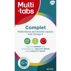 MULTI-TABS Complet Monivitamiini + omega-3 kapseli 90 kpl