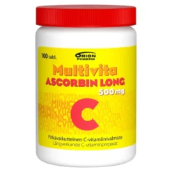 MULTIVITA Ascorbin Long 500 mg tabletti 100 kpl