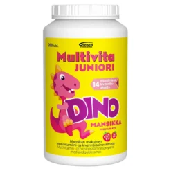 MULTIVITA Juniori Dino mansikka 200 kpl