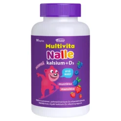 MULTIVITA Nalle Kalsium + D3 90 kpl