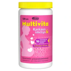 MULTIVITA Raskaus ja imetys monivitamiinitabletti 120 kpl