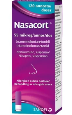 NASACORT 0,055 mg/annos nenäsumute, suspensio