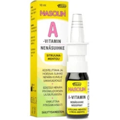 NASOLIN A-Vitamin suihke kuivan nenän hoitoon, sitruuna-mentoli