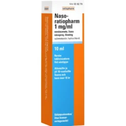NASO-RATIOPHARM 1 mg/ml nenäsumute, liuos