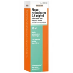 NASO-RATIOPHARM 0,5 mg/ml nenäsumute, liuos