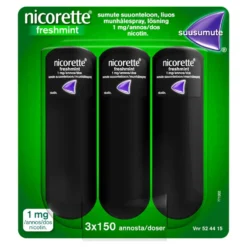 NICORETTE FRESHMINT 1 mg/annos sumute suuonteloon