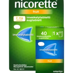 NICORETTE FRUIT imeskelytabletti 2 mg 40 kpl