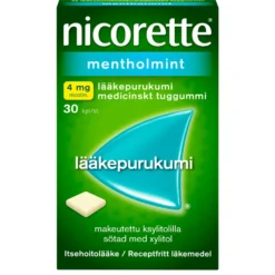 NICORETTE MENTHOLMINT 4 mg lääkepurukumi