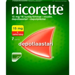 NICORETTE 15 mg/16 tuntia depotlaastari 7 kpl