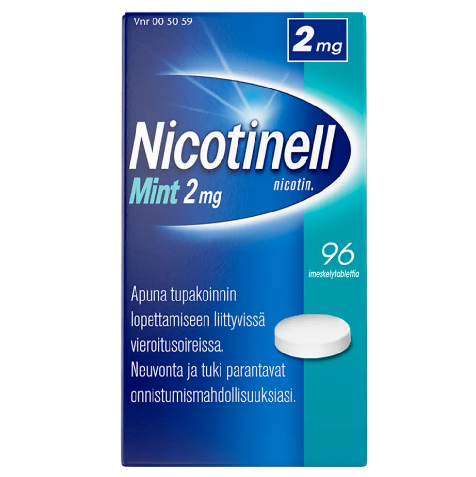 NICOTINELL MINT 2 mg imeskelytabletti