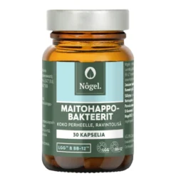 Nogel Maitohappobakteerit LGG, BB12 30 kaps