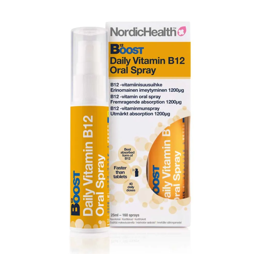 NORDIC Health Boost B12-vitamiinisuusuihke