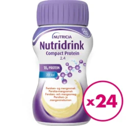 NUTRIDRINK Compact Protein persikka-mango 24 pulloa