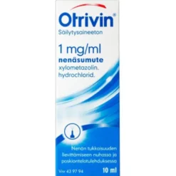OTRIVIN SÄILYTYSAINEETON 1 mg/ml nenäsumute, liuos