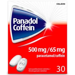 PANADOL COFFEIN 65 mg/500 mg tabletti, kalvopäällysteinen
