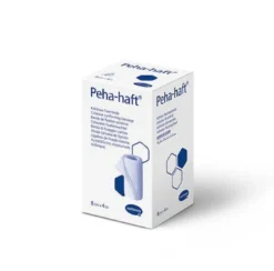PEHA-HAFT Itseensä kiinnittyvä kierresidos 4 cm x 4 m lateksiton