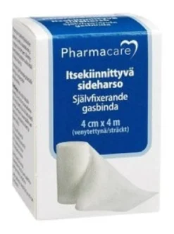 PHARMACARE Itsekiinnittyvä sideharso 4 cm x 4 m