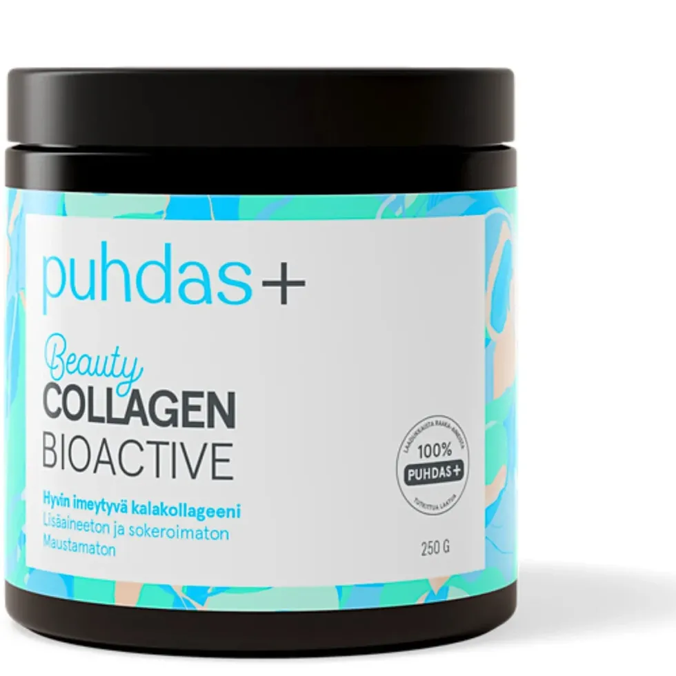 PUHDAS+ Beauty Collagen Bioactive Natural jauhe 250 g