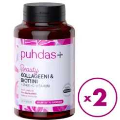 PUHDAS+ Beauty kollageeni & biotiini 2x120 kaps