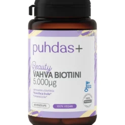 PUHDAS+ Beauty Vahva Biotiini 5.000 µg kapseli 60 kpl