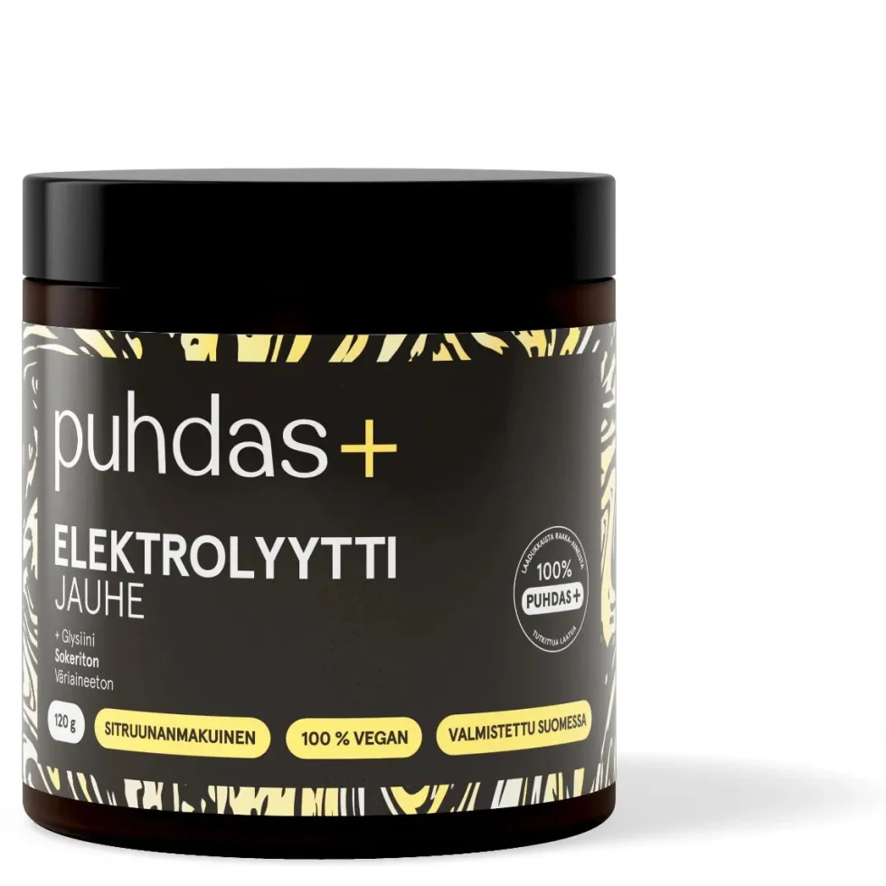 PUHDAS+ Elektrolyyttijauhe sitruuna 120 g