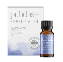 PUHDAS+ 100 % Essential oil Clary Sage eteerinen salviaöljy 10 ml