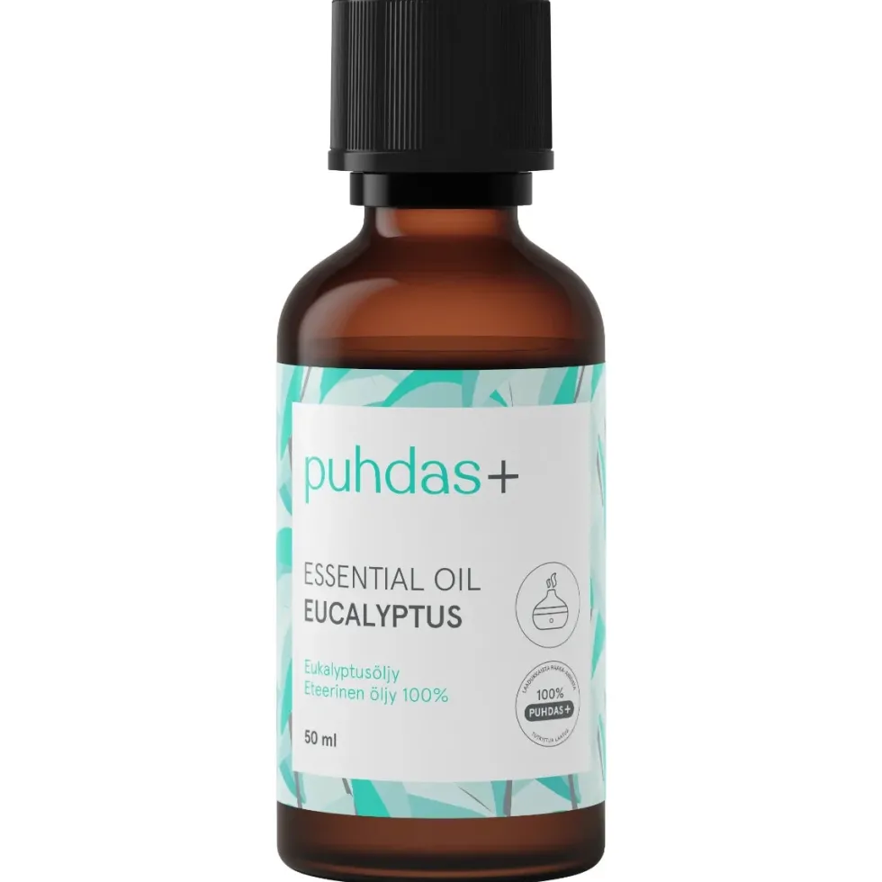PUHDAS+ 100 % Essential oil eukalyptus eteerinen eukalyptusöljy 50 ml
