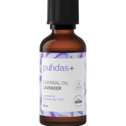 PUHDAS+ 100 % Essential oil lavender eteerinen laventeliöljy 50 ml