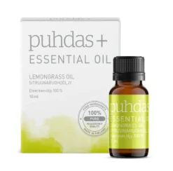 PUHDAS+ 100 % Essential oil lemongrass eteerinen sitruunaruohoöljy