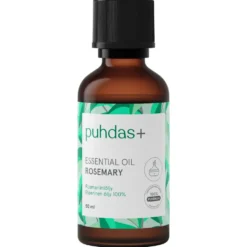 PUHDAS+ 100 % Essential Oil Rosemary eteerinen rosmariiniöljy 50 ml