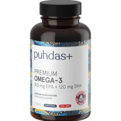 Puhdas+ Premium Omega-3 180 mg EPA / 120 mg DHA kapseli 160 kpl