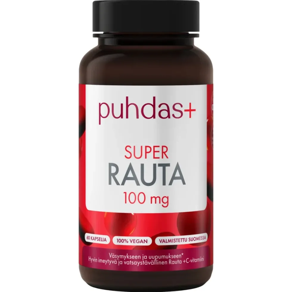Puhdas+ Super rauta 100 mg 60 kaps