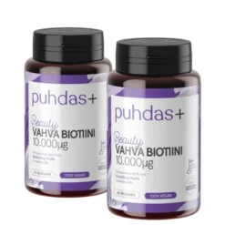 Puhdas+ Vahva Biotiini 10.000 mikrog kaps 2x60 kpl