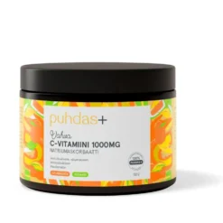 PUHDAS+ Vahva C-vitamiini 1000 mg natriumaskorbaatti jauhe 200 g