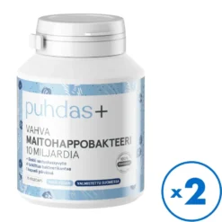 PUHDAS+ Vahva Maitohappobakteeri 10 mrd 2x75 kaps