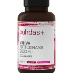 PUHDAS+ Vahva Nattokinaasi 2000 CFU kapseli 120 kpl