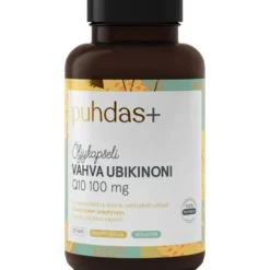 PUHDAS+ Vahva Ubikinoni Q10 100 mg oliiviöljykapseli 120 kpl