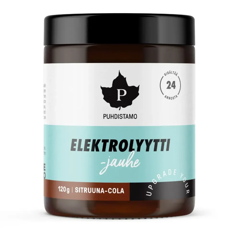 Puhdistamo Athletics Elektrolyyttijauhe Sitruuna-Cola 120 g