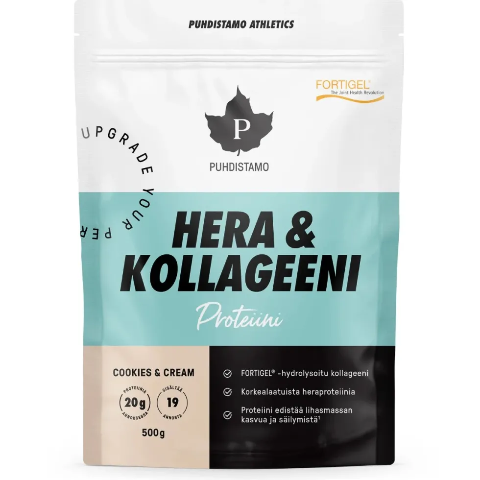 Puhdistamo Athletics Hera & Kollageeni Cookies & Cream 500 g