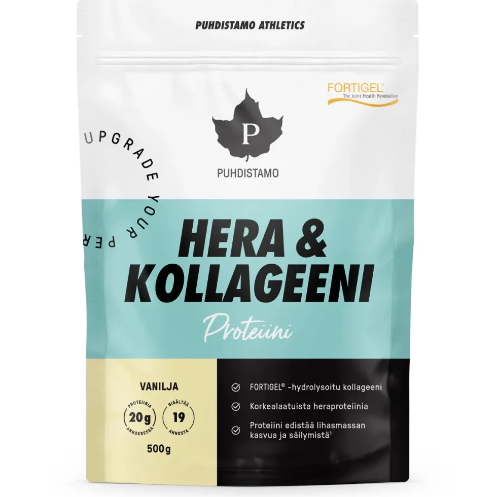 Puhdistamo Athletics Hera & Kollageeni Vanilja 500 g
