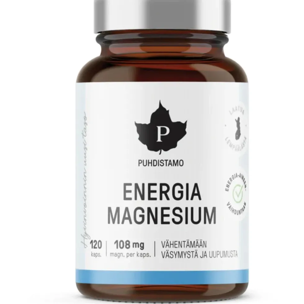 PUHDISTAMO Energia Magnesium kapseli 120 kpl