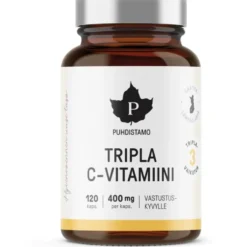 PUHDISTAMO Tripla C-Vitamiini 400 mg kapseli 120 kpl